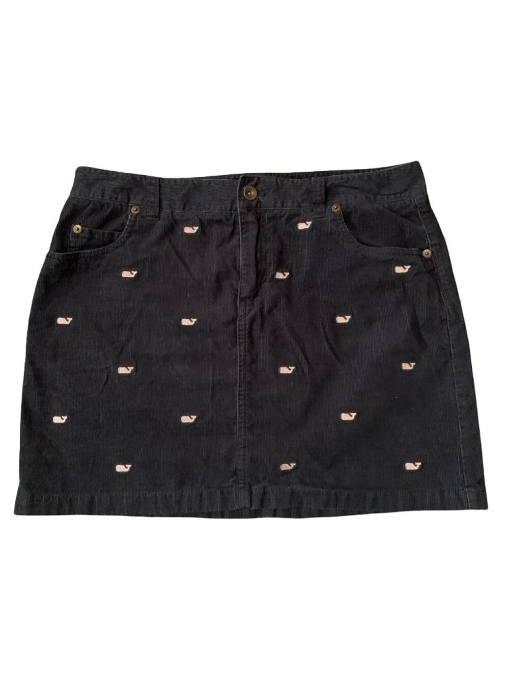 Women’s Vineyard Vines By Shep  & Ian Corduroy Skirt- Size 6 Navy Blue Preppy
